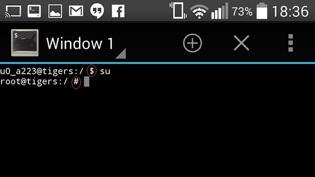 terminal comandos android