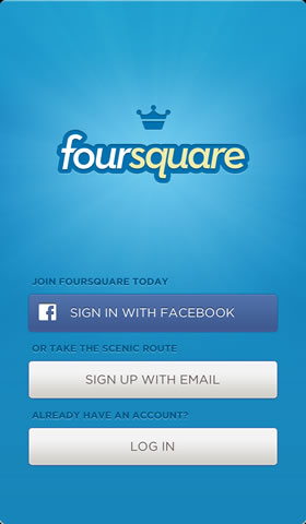 Foursquare social check-ins
