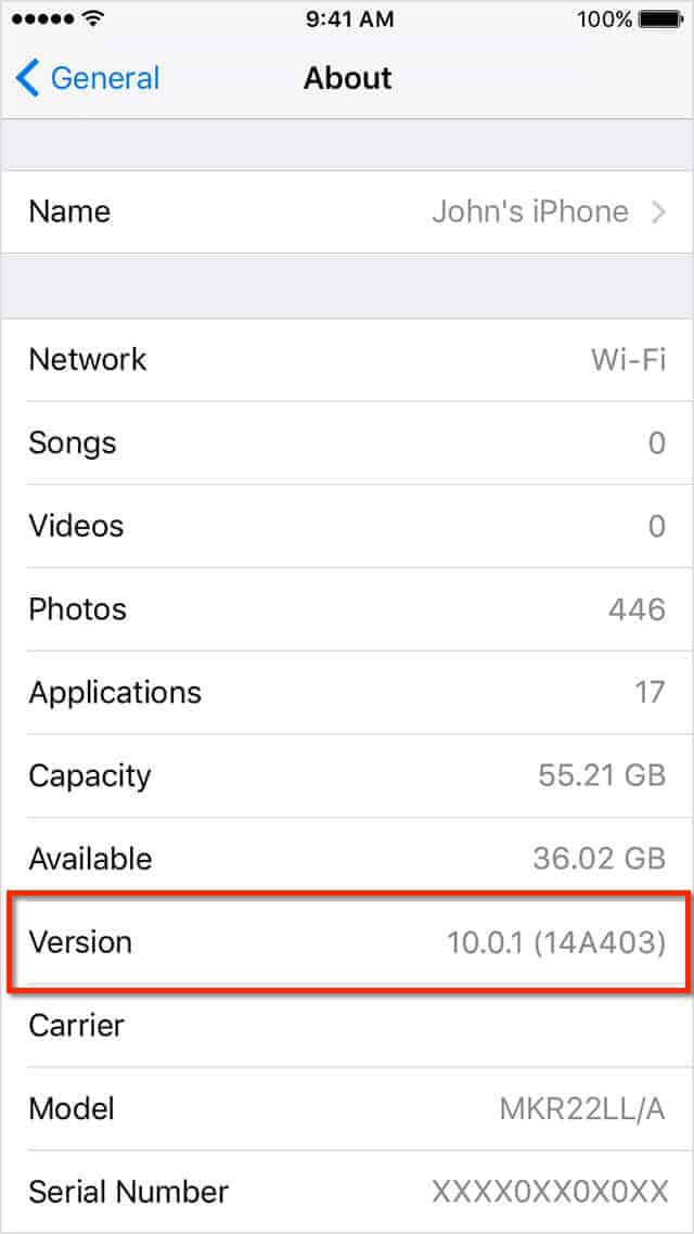 find-iphone-version