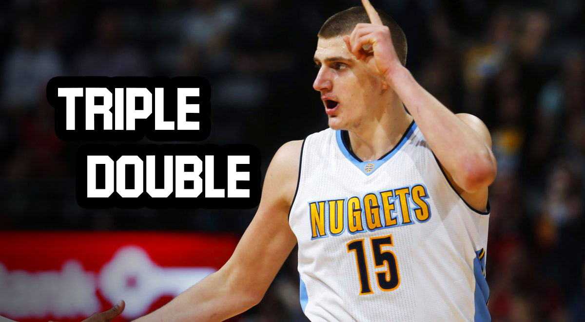 Nikola Jokic with a triple double (2017-2018)