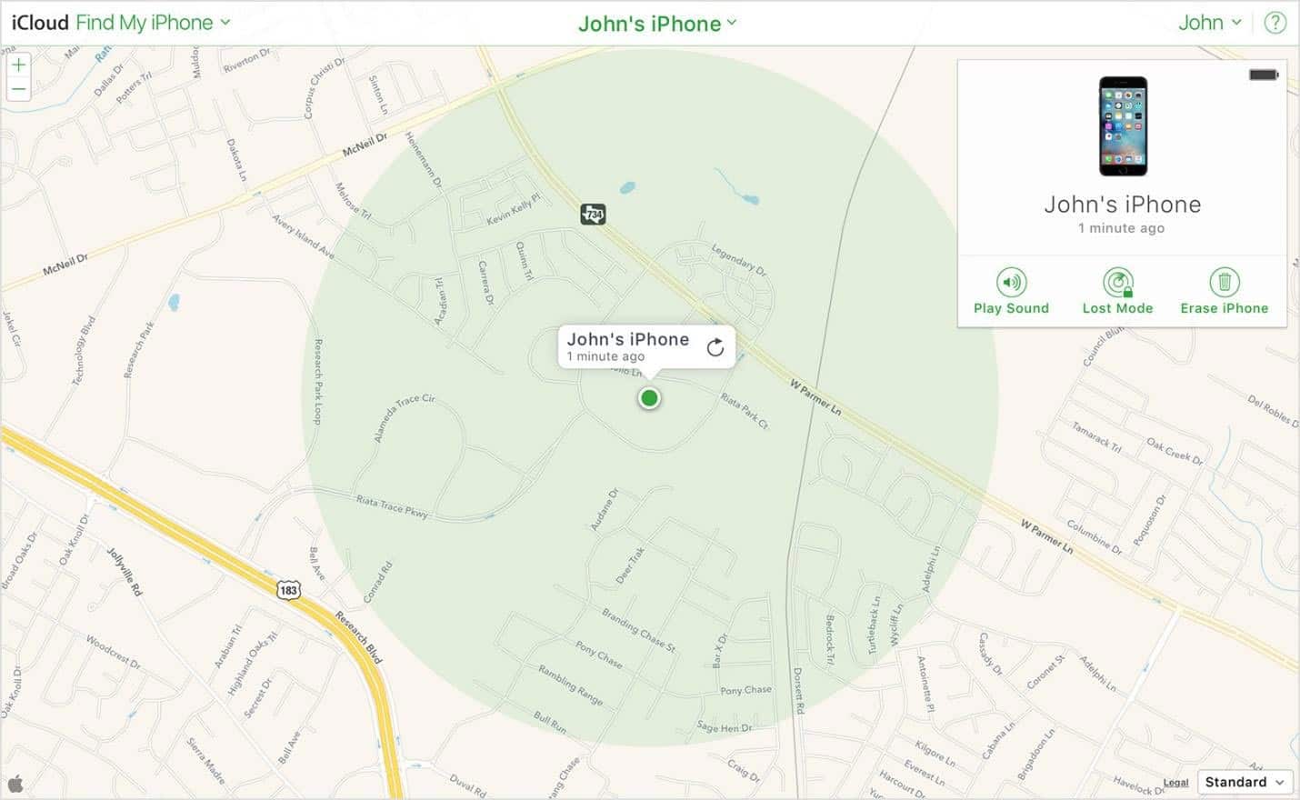 If you see a large green circle, this indicated the accuracy is low