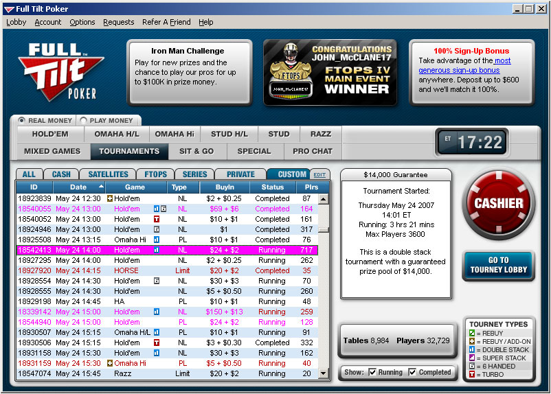 Full Tilt Poker screenshot 2