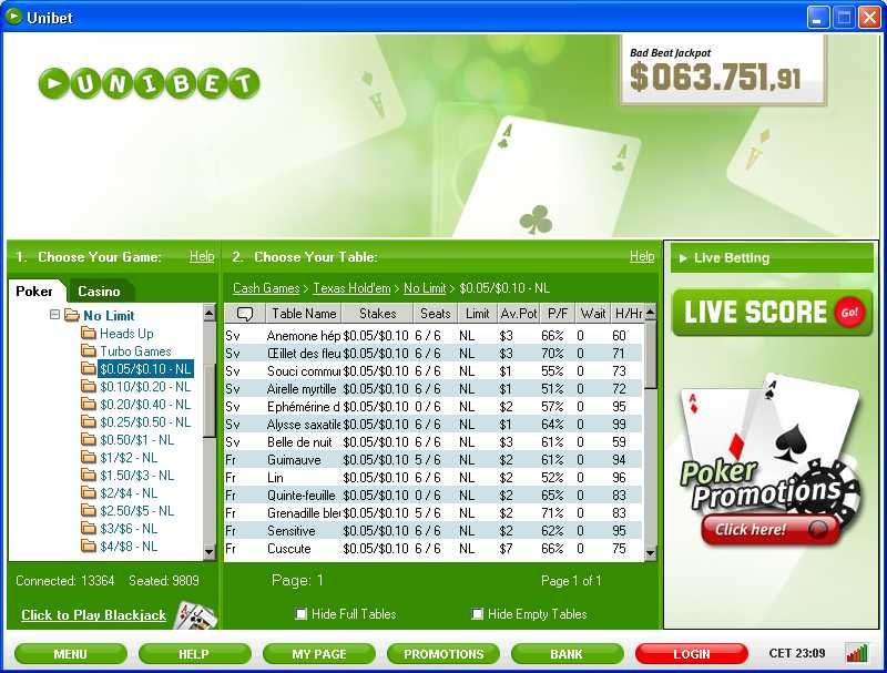 Unibet Poker screenshot 2