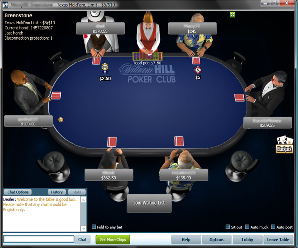 William Hill Poker screenshot 2